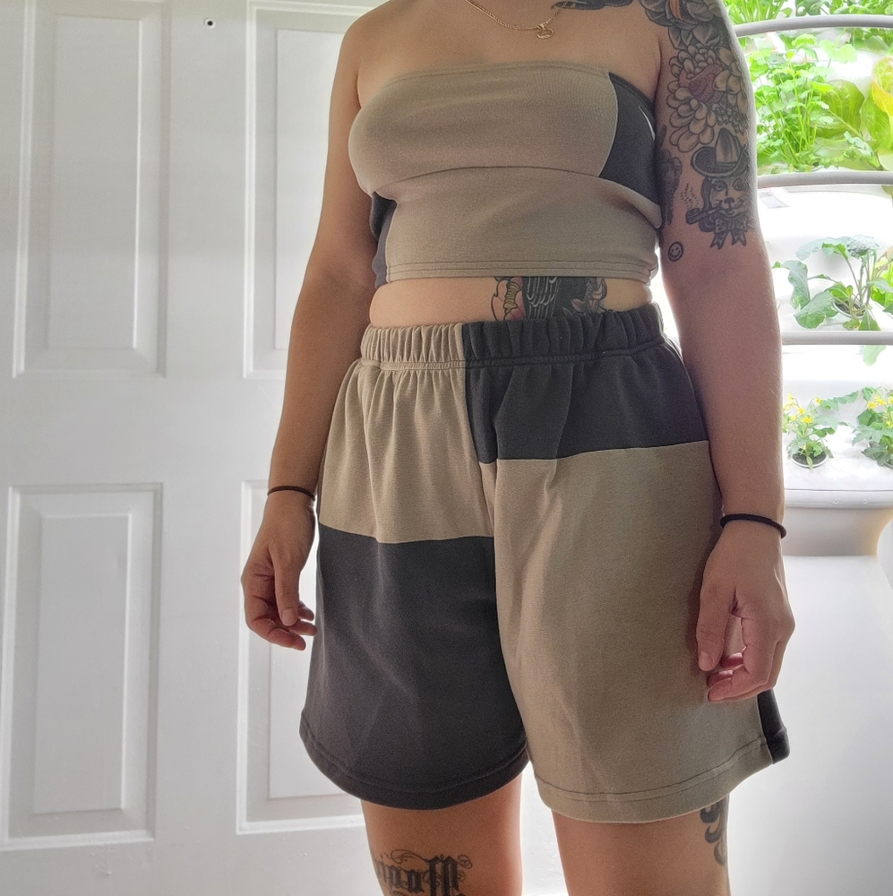 Frankie Collective rework sweatshorts and tee